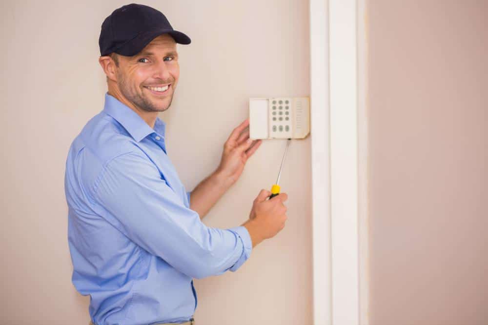 Burglar alarm installation